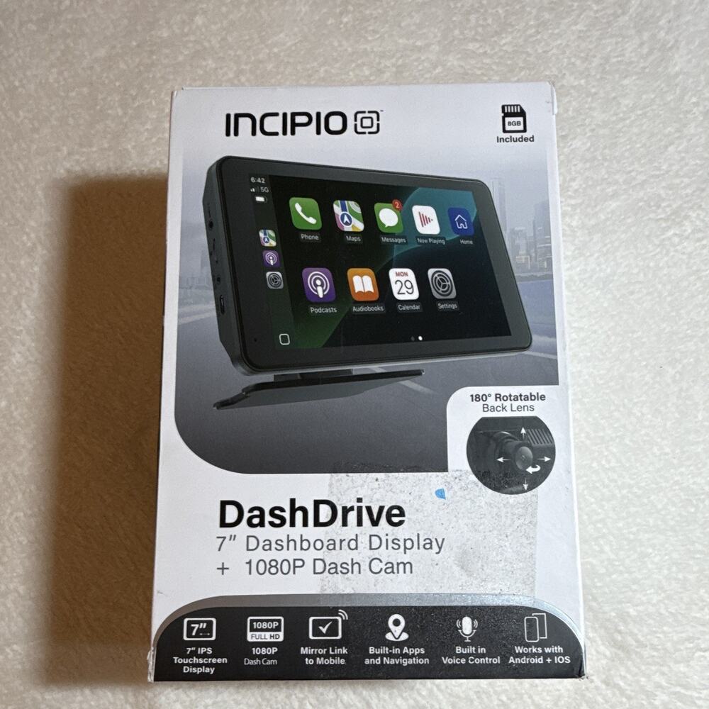 Incipio DashDrive 7" Dashboard Display + 1080P Dash Cam